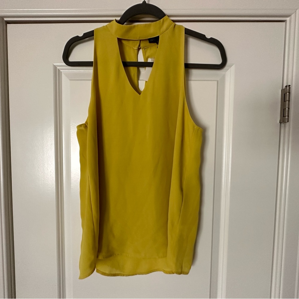 High neck tank top blouse